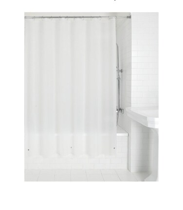 Mainstays Lightweight PEVA Shower Curtain Liner 70x71" Frosty