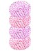 Jeufond Shower Cap, Shower Caps for Women Reusable Waterproof, 4 Pcs Shower Caps (Red/Purple)