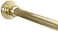 Dynasty Hardware DYN-SR60-PB 1-Inch Diameter Shower Curtain Rod And Mounting Brackets, 60-Inch, Polished Brass