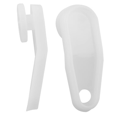 AXLIZER 50PCS Cross-bar Slide Rail Replacement Parts Traverse Rod Slides Replacement Plastic Snap-in Traversing Slides Curtain Rod Carrier Slidesfor Window Door Shower Curtain