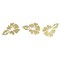 DIY Flower Leafs Wall Decal Decor Acrylic Mirror Wall Stickers 3D Wall Art Mural for Bedroom Living Room Modern Home Decorations Gold