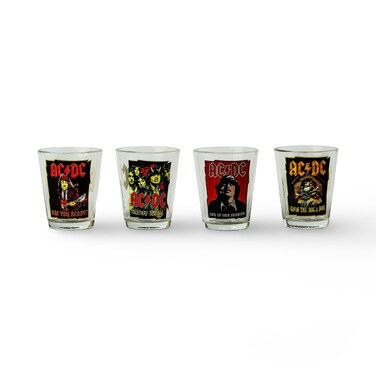 ICUP AC/DC Icons 4 Piece Shot Glass Set