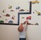 Construction Trucks Wall Decals Boys Wall Stickers, Tractor Vehicles Street Construction Theme Room Vinyl Peel &amp; Stick Bedroom Decor Toddlers Playroom Decoration Birthday Gift (Construction Trucks)