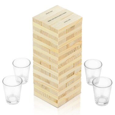 Fairly Odd Novelties Dunken Blocks Shot Glass Drinking Game, a Tower of Fun!