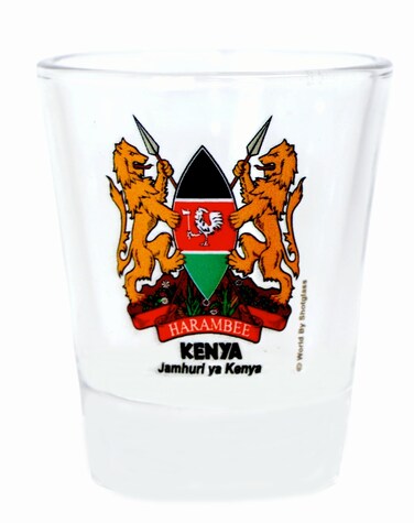 Kenya Coat Of Arms Shot Glass