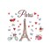 ADECNS Eiffel Paris Tower Wall Sticker Removable Vinyl Home Decor Decal (12.6"x19.7")