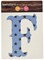 WallCandy Arts Luv Letters Stars Wall Stickers, F