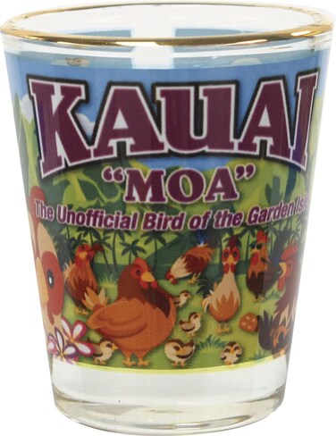 The Islander Group Hawaiian Shot Glass Kauai Moa Rooster