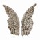 Zeckos Set of 2 Distressed Antique White Angel Wing Wall Sculptures - Perfect Decoration for Nursery, Bedroom, Living Room - Each 11 Inches High - Easy Mounting