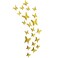 Glitter 3D Butterfly Wall Stickers - Gold