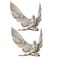 Design Toscano Icarus Winged Man Wall Sculpture, 11 Inch, Set of Two, Polyresin, Ancient Ivory