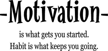 Creative Signs N Designs CreativeSignsnDesigns, CreativeSignsNDesigns Motivation Habit Fitness Quote Motivational Workout Exercise Wall Decal 22&acirc;&euro; x 11&acirc;&euro; Black