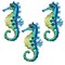 BVLFOOK Seahorse Wall Art Decor Metal Sea Wall Art Decor Coastal Wall Decor Beach Theme Decor Suitable For Bathroom Bedroom Hallway Gatehouse Yard Fence Nautical Tropical Decor 10 Inch