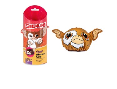 MAD BEAUTY Warner Brothers Gremlins Shower Cap, Keeps Hair Neatly Tucked Away, Dual Layer Comfort: Soft Fabric Inner &amp; Water-Repelling Outer