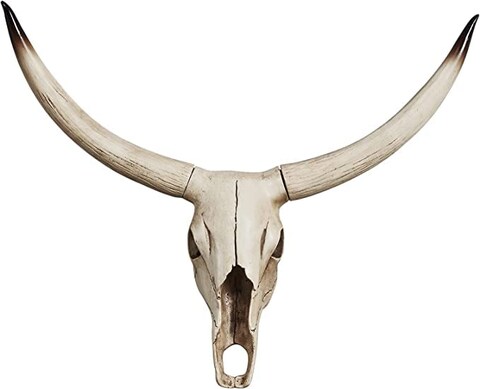 Retro Simulation Cow Head Wall Sculpture Faux Taxidermy Animal Wall Hanging Creative Pendant For Restaurant Bar Hotel (Cow)