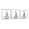 Adeco 3D Metal Sailboat Wall Art Set of 3, Handmade Antique Finishing 24 inch Metal Wall Sculptures Nautical Decor Ornaments for Home Hotel Living Room Bedroom Dining Room