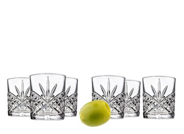 Godinger Mini Shot Glasses, Liquor Shot Glass Shooters, Vodka Shooters, Dublin Collection, Set of 6-2oz.