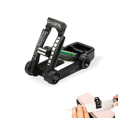 SHARPAL 194H Whetstone Knife Blade Sharpener Sharpening Stone Angle Guide, Chisel/Plane Iron Blade Honing Guide, Knife Edge Angle Finder, Knife Sharpening Trainer (Angle from 15&Acirc;&deg; to 45&Acirc;&deg;)