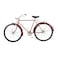 Deco 79 Metal Bike Wall Decor with Seat and Handles, 36" x 3" x 19", Red