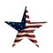 Grace Home Metal Patriotic OLD Glory American Flag 3D Barn Stars Decor Memorial Day 4th of July Indoor Outdoor Americana Wall Decorations 12 Inches&Acirc;&shy;