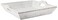 Mud Pie White Washed Beaded Serving Tray, One Size