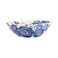 Vietri Blue Camellia Shallow Serving Bowl - 11.25"x3.5" Ceramic Italian Food Server Dish Dinnerware