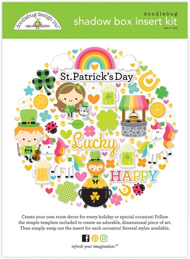 DOODLEBUG DESIGN DOODLEBUG Shadow Box Luck, Lots O'Luck