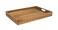 Lipper International Teak Wood Large Serving Tray with Cutout Handles, 20-1/2" x 13-3/4" x 2-2/5