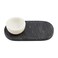 Mud Pie White Marble Dip Tray; Tray 8" x 4 1/4"   dip 3" x 1 1/2" Dia
