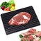 Haploon Rapid Defrosting Tray, High Density Aluminum Thawing Tray for Defrosting Frozen Food,Fast Thawing Plate for Defrost Meat Pork Beef Fish Frozen Foods Without A Microwave or Hot Water