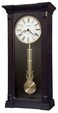 Howard Miller Gobles Wall Clock, Analog Display Brown Unique Style Swinging Pendulum Clocks with Black Finished   White Dial Quartz Movement Perfect for Bedroom, Home Decor and Office