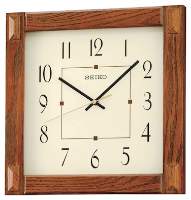 Seiko CLOCK (Model: QXA469BLH) , Brown