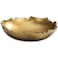 IHI EST. 1986 India Handicrafts Golden Torn Texture Round 9 inch Aluminum Serving Bowl