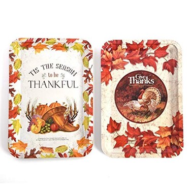 FLOMO Thanksgiving Rectangular Tin Tray