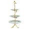 Elegance Golden Vine 3 Tier Server, Gold