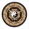Mose Cafolo 12 Inches Zen Art Feng Shui Decorative Wall Clock with Ying Yang Taiji Bagua Symbols for Good Feng Shui Fortunate (Numbered on Brown)