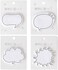 Fun White Thought Bubble Sticky Notes Thought Cloud Sticker Notes Self-Stick Memo Pads Set for Kids Office
