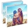 HELPLEX Acrylic Frame, 2 Pack 4x4 Acrylic Picture Frames, 20mm Thicker Frameless Clear Frame Double Sided Magnetic Frame, Free Standing Desktop Display Stand Acrylic Frames