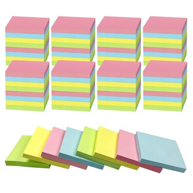 Ayearparty 120 Pads Sticky Notes 3x3 Inch Bright Colors Self Stick Pads Bulk Small Note Pads Memo for Office School Teacher Meeting Home Supplies 50 Sheets/Pad Total 6000 Sheets