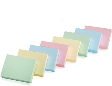 Sticky Notes, Mini Self-Stick Memo Notes - Self Adhesive - 1 &Acirc;&frac12; X 2 Inches - 100 Sheets Per Pad, 24 Pads Per Pack - Premium Quality - for Home, Office, School (Pastel)
