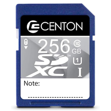Centon Electronics MP Essential SDHXC Card, Ultimate Memory Card for Phones, Tablets, Cameras, and More,UHS-I Class U1, 256GB