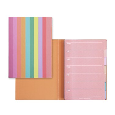 Functional Tabbed Sticky Notes Booklet   Set Reminders, Goals, and Tasks, in Style. 7 Sticky Notepads, 20 Sheets Each, 140 Sticky Notes Total