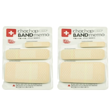 Wrapables Band Aid Sticky Notes, Set of 2