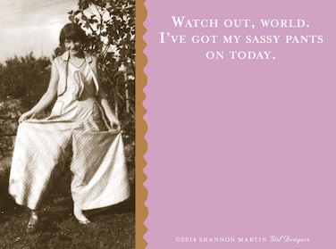 Shannon Martin Design Sticky Notes, Sassy Pants