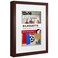 Americanflat 12x16 Shadow Box Frame with Polished Plexiglass - Use as 8x12 Frame with Mat or 12x16 Frame Without Mat - Silhouette Collection - Mahogany with Soft Felt Back