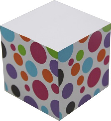 4A Sticky Memo Cube,2 1/2 Inches,Bubble Patterned On The Sides, About 500 Sheets/Cube,1 Cube/Pack,4A SMC 434
