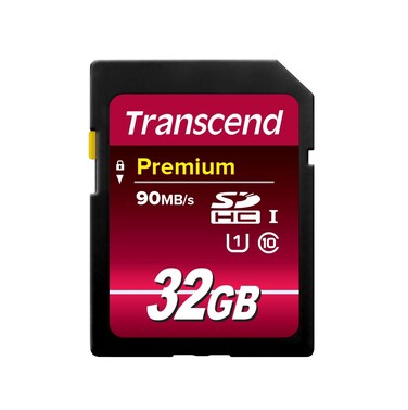 Transcend 32GB SDHC Class 10 UHS-1 Flash Memory Card Up to 60MB/s (TS32GSDU1)