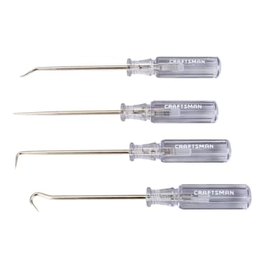 CRAFTSMAN Screwdriver Set, Pick &amp; Hook, Acetate Handle, 4 Piece (CMHT65048)