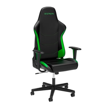RESPAWN 110 Gaming Chair - Gamer Chair PC Computer Chair, Ergonomic Gaming Chairs, Office Chair with Integrated Headrest, Gaming Chair for Adults 135 Degree Recline with Angle Lock - Green