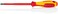 Knipex - Slotted Screwdriver, 5"-1000V Insulated, 7/32" tip (982055)